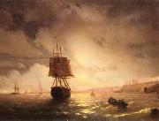 unknow artist Seascape, boats, ships and warships. 14 oil painting reproduction